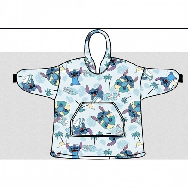 SWEAT PONCHO STITCH CHILDREN SIZE 7-14Y