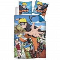 DUVET COVER NARUTO 140X200+65X65CM 100%COTON