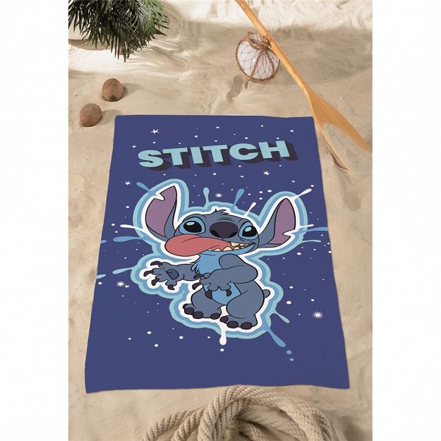 BEACH TOWEL STITCH 70X140CM 100% POLYESTER