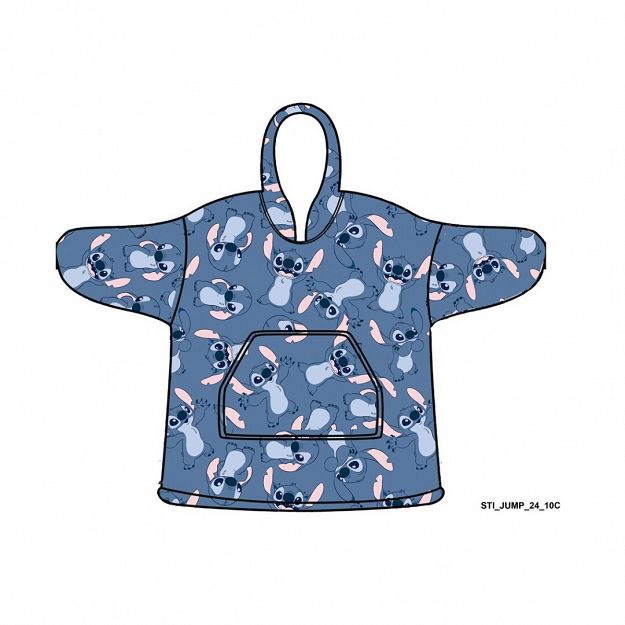 SWEAT PONCHO STITCH CHILDREN SIZE7-14Y