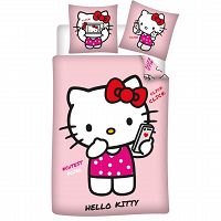 DUVET COVER HELLO KITTY 140X200+65X65CM POLYCOTON