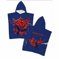 PONCHO SPIDERMAN 55X110CM 100%POLYESTER