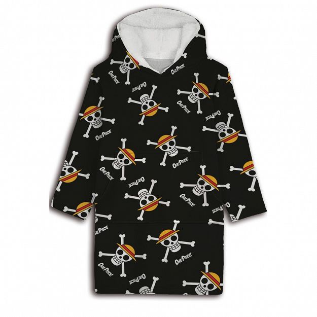 SWEAT PONCHO CORAL FLEECE ONE PIECE ADULT SIZE