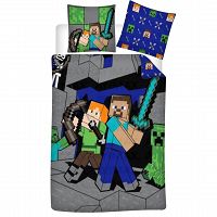 DUVET COVER MINECRAFT 140X200+65X65CM POLYCOTON
