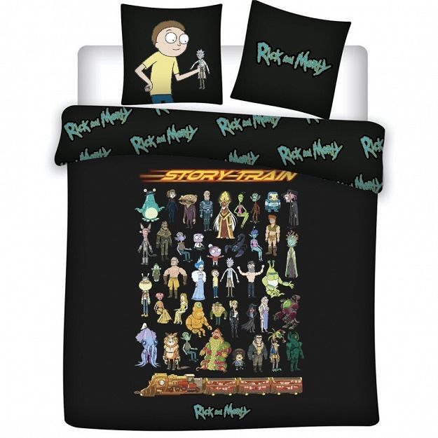 DUVET COVER RICK & MORTY 2P 240X220CM+ 2X65X65CM-COTON