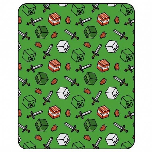 FLANEL BLANKET MINECRAFT 110X150CM FLANEL