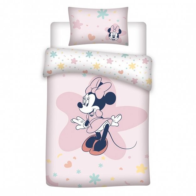 DUVET COVER MINNIE 100X140CM+40X60CM 100% COTON