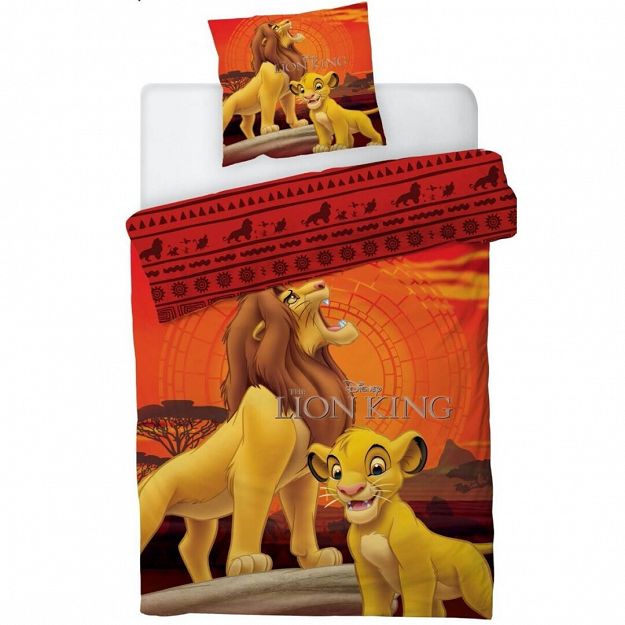 DUVET COVER LION KING 140X200+63X63CM MICROFIBER