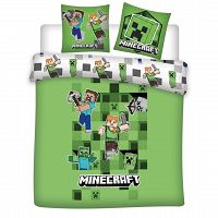 DUVET COVER MINECRAFT 240X220CM+2X65X65CM POLYCTOTON 52/48