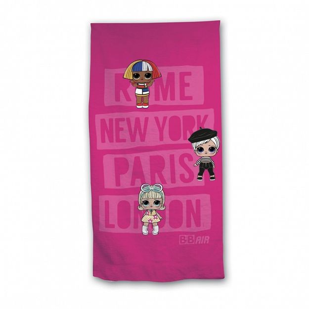 BEACH TOWEL LOL SURPRISE 70X140CM 100% POLYESTER