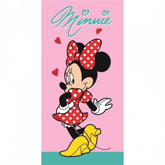 BEACH TOWEL MINNIE 70X140CM 100% POLYESTER
