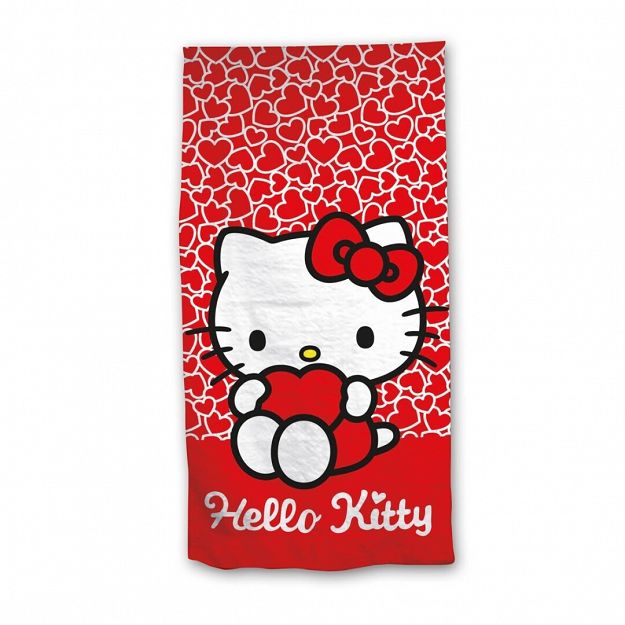 BEACH TOWEL HELLO KITTY 70X140CM 100% POLYESTER