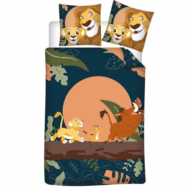 DUVET COVER LION KING 140X200+65X65CM POLYCOTON