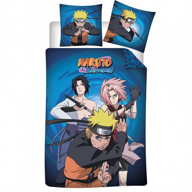 DUVET COVER NARUTO 140X200+63X63CM 100%POLYESTER
