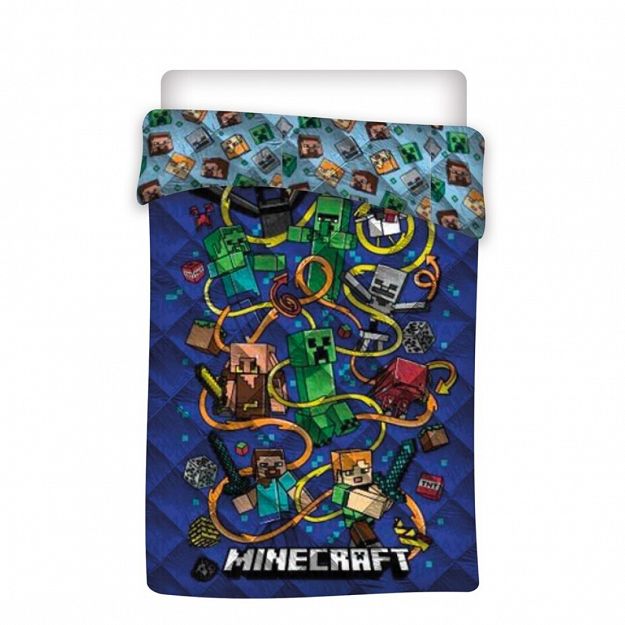 QUILT MINECRAFT 140X200 100% POLYESTER