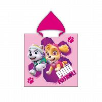 PONCHO PAW PATROL 55X110CM 100% POLYESTER