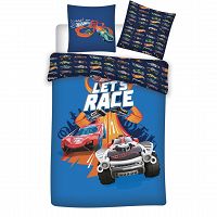 DUVET COVER HOT WHEELS 140X200+63X63CM MICROFIBER