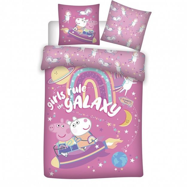 DUVET COVER PEPPA PIG 140X200+63X63CM MICROFIBER
