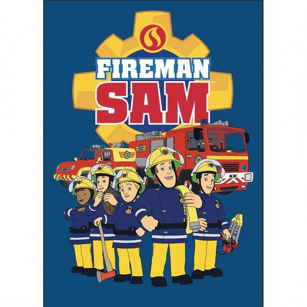POLAR FLEECE SAM THE FIREMAN 100X140CM 100%POLYESTER