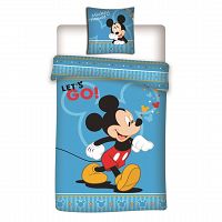DUVET COVER MICKEY 140X200+63X63CM MICROFIBER
