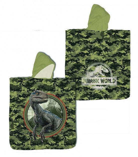 PONCHO JURASSIC 60X120CM 100%COTON 290G