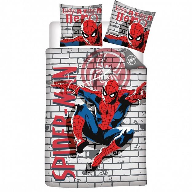 DUVET COVER SPIDERMAN 140X200+65X65CM POLYCOTON