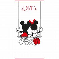 BEACH TOWEL MICKEY MINNIE 70X140CM 100% COTTON 320GSM