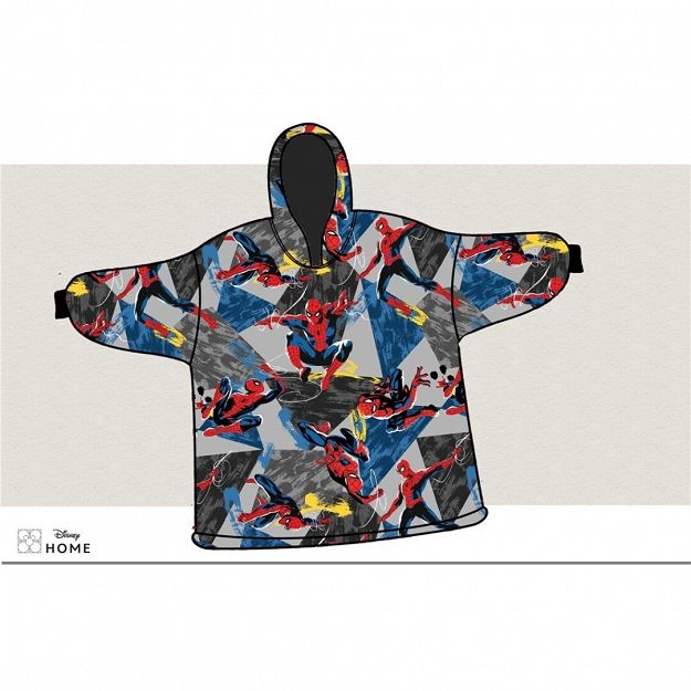 SWEAT PONCHO SPIDERMAN CHILDREN SIZE 7-14Y