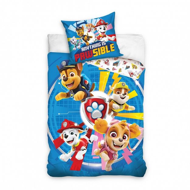 DUVET COVER PAW PATROL  140X200+65X65CM POLYCOTON 52/48