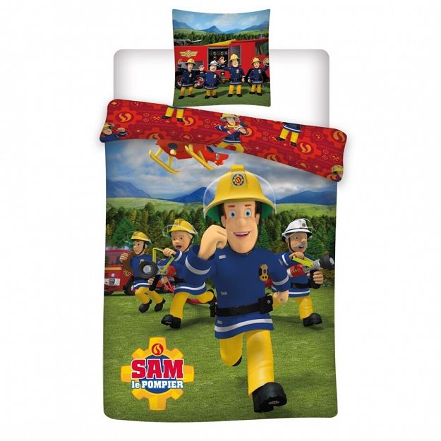 DUVET COVER SAM THE FIREMAN 140X200+63X63CM MICROFIBER