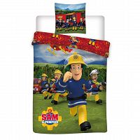 DUVET COVER SAM THE FIREMAN 140X200+63X63CM MICROFIBER