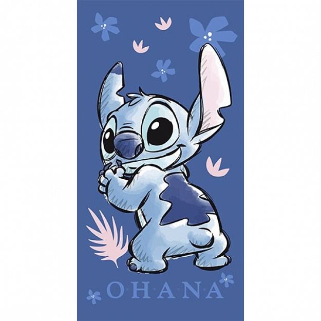 BEACH TOWEL STITCH 70X140CM 100%POLYESTER