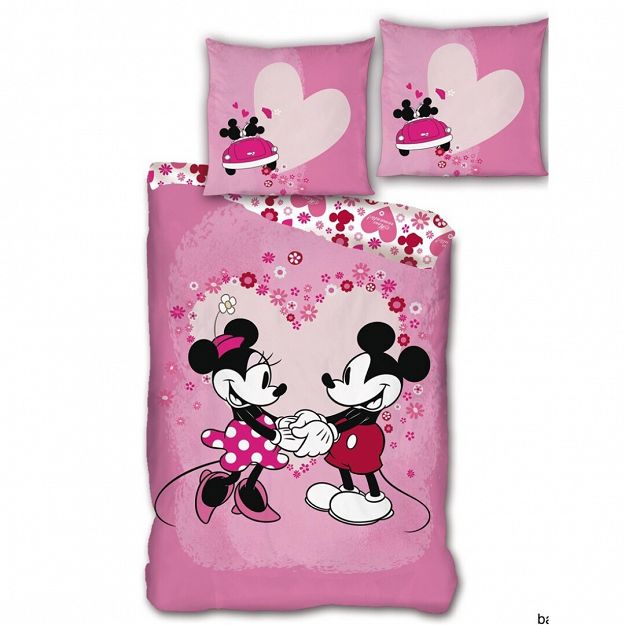 DUVET COVER MICKEY MINNIE 140X200+63X63CM MICROFIBER
