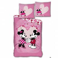 DUVET COVER MICKEY MINNIE 140X200+63X63CM MICROFIBER