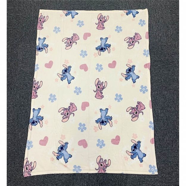 FLANEL BLANKET STITCH 110X150CM FLANEL