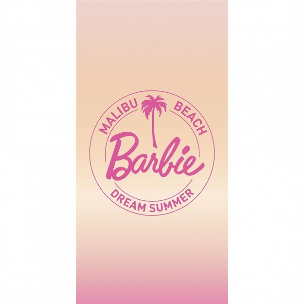 BEACH TOWEL BARBIE 70X140CM 100% COTON 290GSM