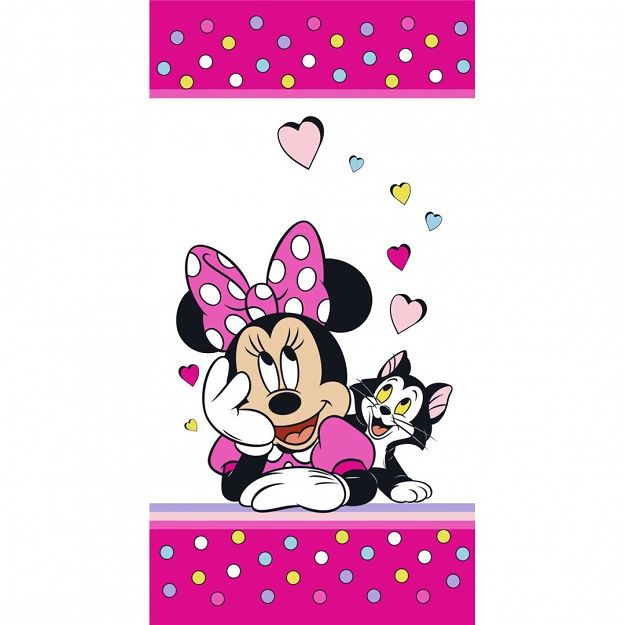 BEACH TOWEL MINNIE 70X140CM 100% COTTON 320GSM