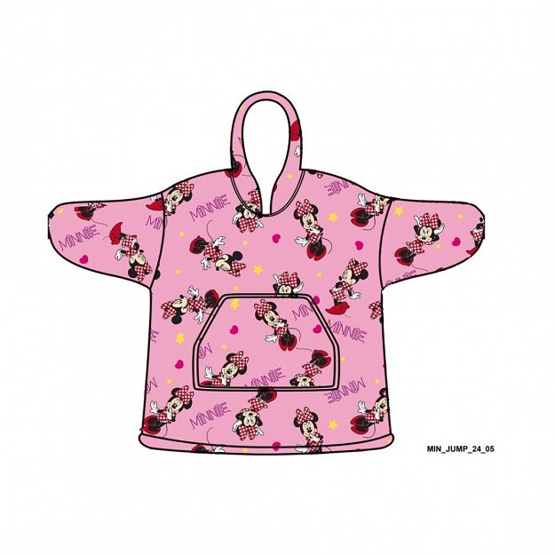 SWEAT PONCHO MINNIE CHILDREN  SIZE7-14Y