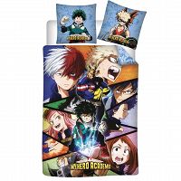 DUVET COVER MY HERO ACADEMIA 140X200CM+63X63CM-MICROFIBER