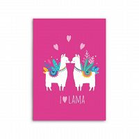 POLAR FLEECE LAMA PINK 130X160CM