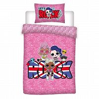 DUVET COVER LOL SURPRISE 140X200CM+65X65CM COTON