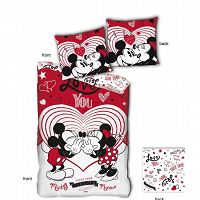 DUVET COVER MICKEY & MINNIE 140X200+63X63CM MICROFIBER