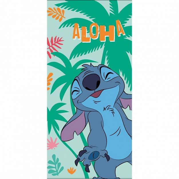 BEACH TOWEL STITCH 70X140CM 100% POLYESTER