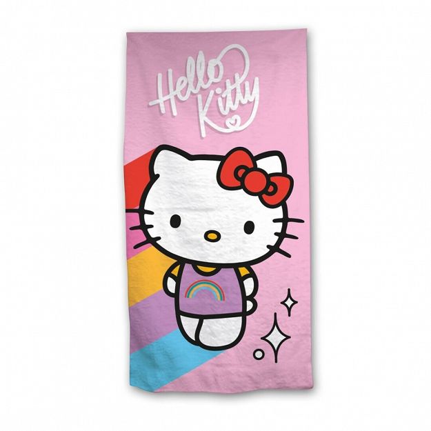 BEACH TOWEL HELLO KITTY 70X140CM 100% POLYESTER