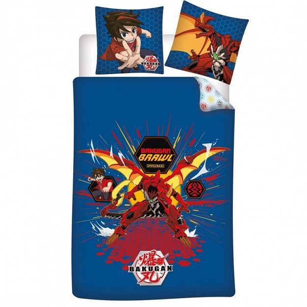 DUVET COVER BAKUGAN 140X200+63X63CM - MICROFIBER