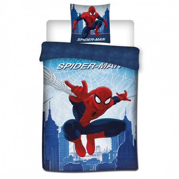 DUVET COVER SPIDERMAN 140X200+65X65CM POLYCOTON