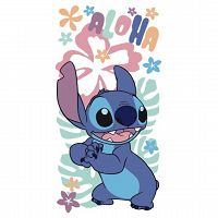 BEACH TOWEL STITCH 70X140CM 100%POLYESTER