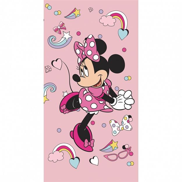 BEACH TOWEL MINNIE 70X140CM 100% POLYESTER