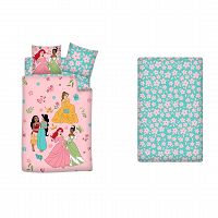 SET DUVET+FITTED Princesses 140X200+65X6CM+90X200CM+25CM COTTON