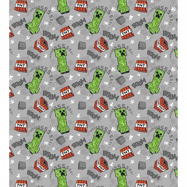 FLANEL BLANKET MINECRAFT  180X200CM FLANEL BIG